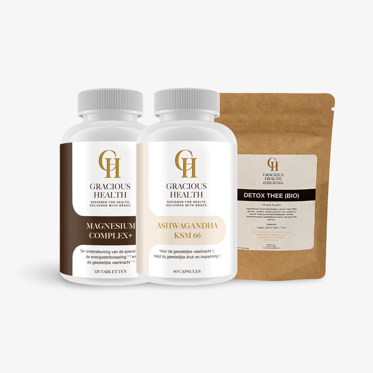 Ashwaghanda KSM66 & Magnesium Complex+ & Detox Herbal Tea