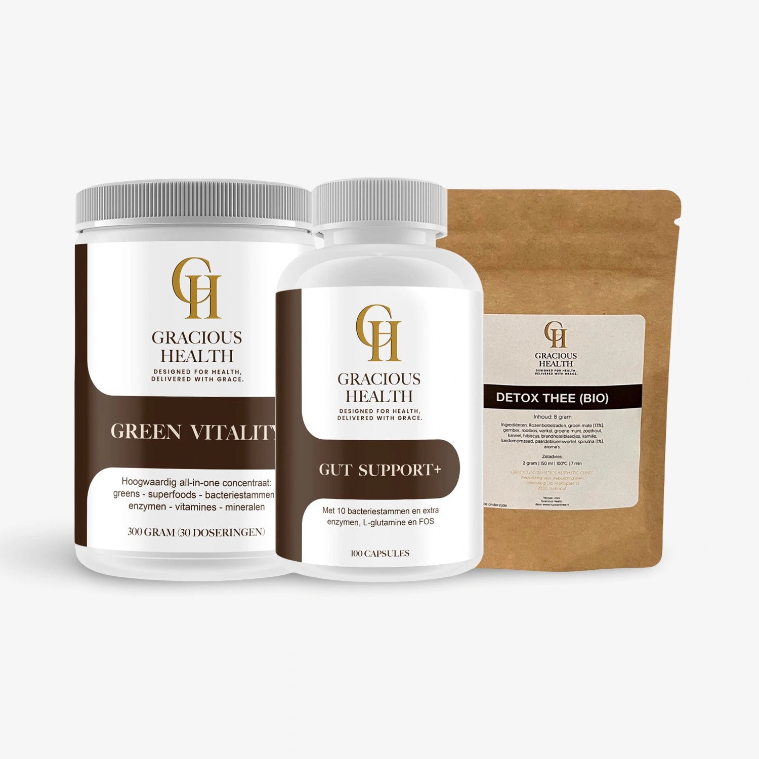 Gutsupport+ & Green Vitality & Detox Herbal Tea